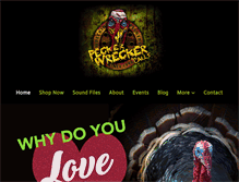 Tablet Screenshot of peckerwreckercalls.com